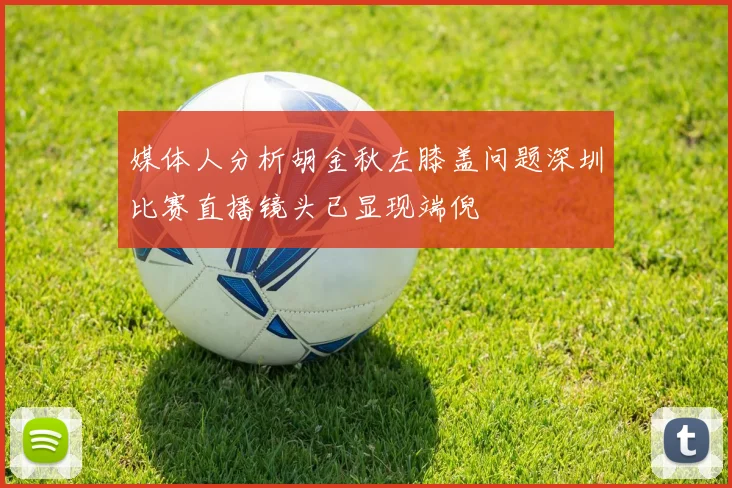媒体人分析胡金秋左膝盖问题深圳比赛直播镜头已显现端倪